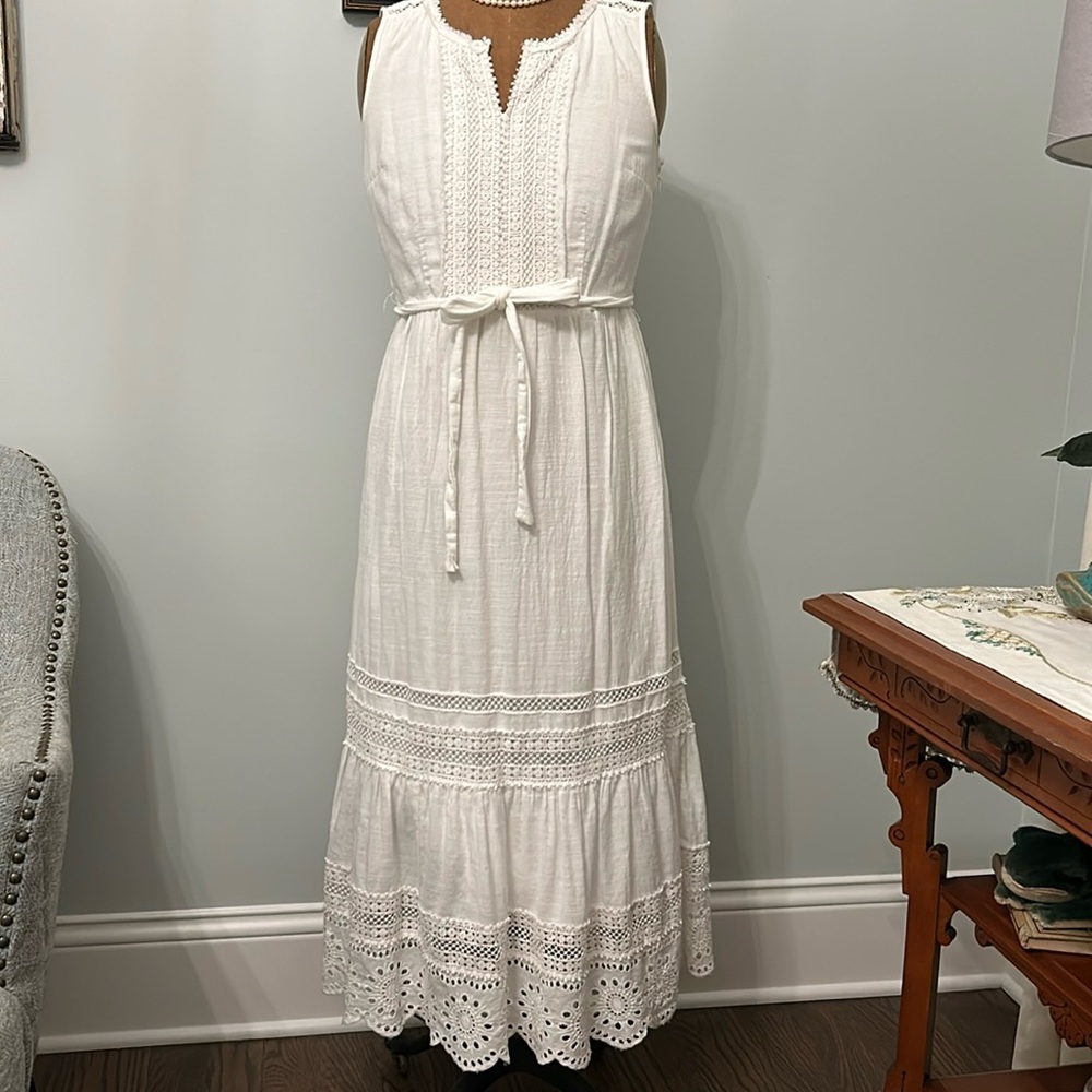 Talbots sleeveless maxi dress